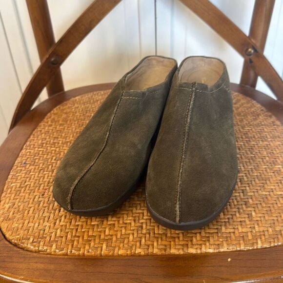 Thom Mcan green suede slip on clog size 10 - Picture 6 of 10